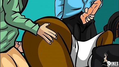 โป๊ เจาะคู่